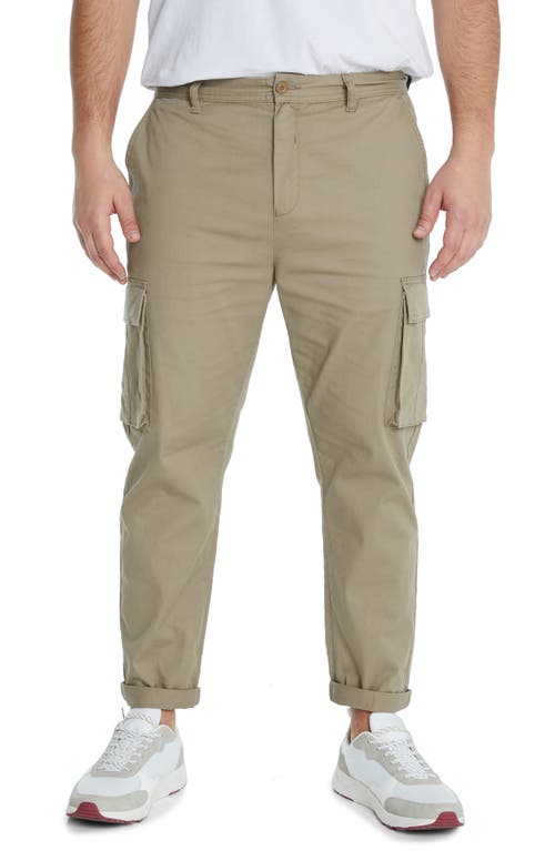 Johnny Bigg Callen Tapered Stretch Cotton Cargo Pants in Sand