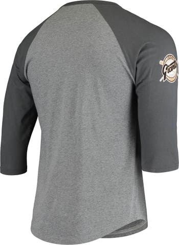 San Francisco Giants Mitchell & Ness Raglan 3/4-Sleeve T-Shirt - Cream