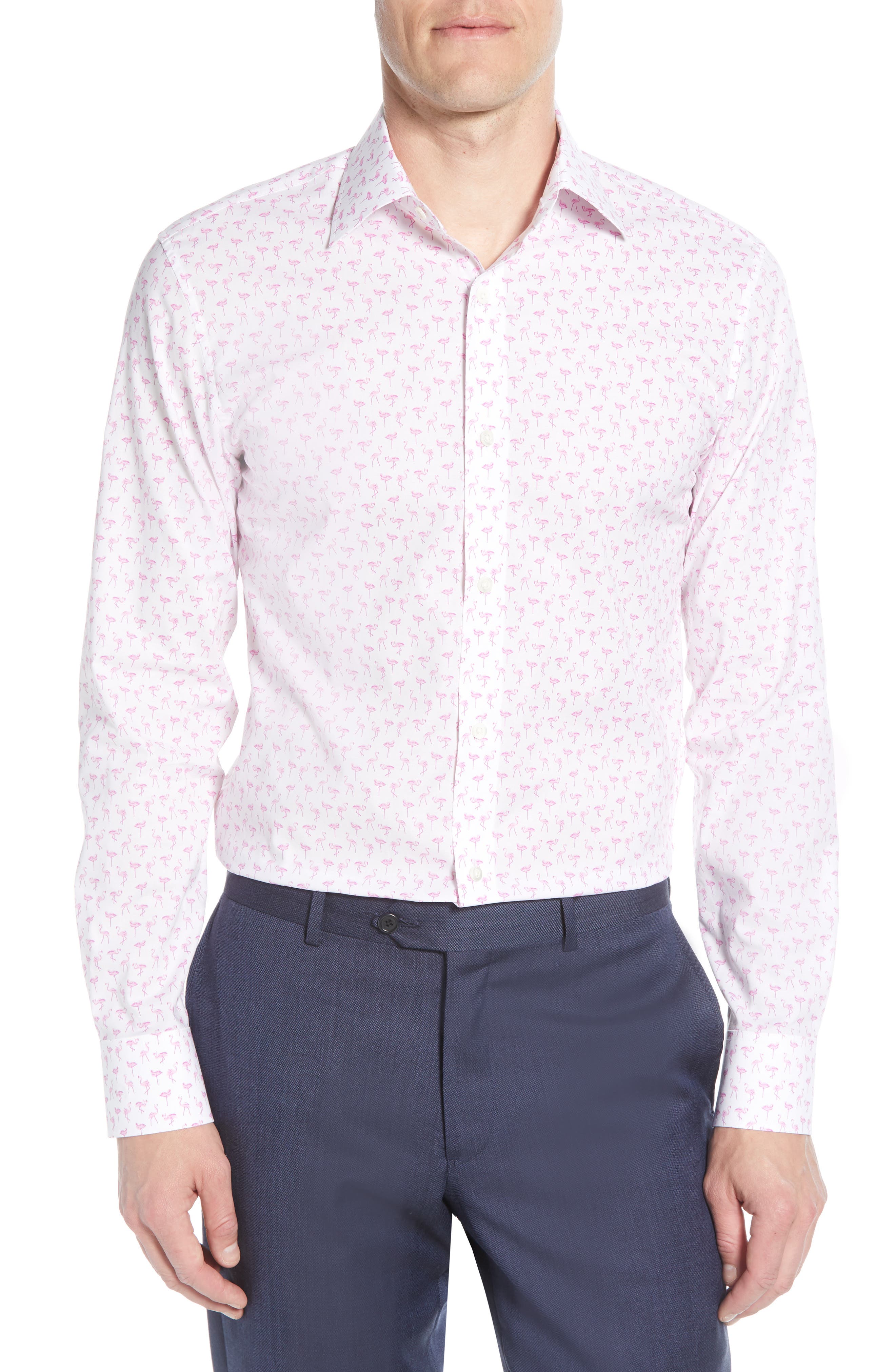 flamingo dress shirt