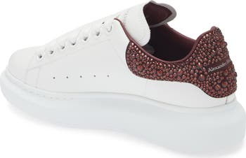 burgundy alexander mcqueen sneakers