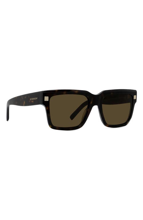 Givenchy Eyewear Gv Day Square Frame Sunglasses In Dark Havana/roviex