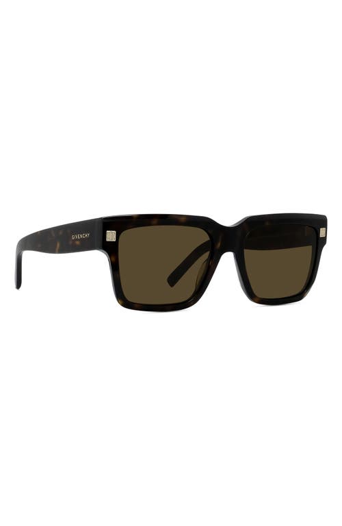 Shop Givenchy Gv Day Square Sunglasses In Dark Havana/roviex