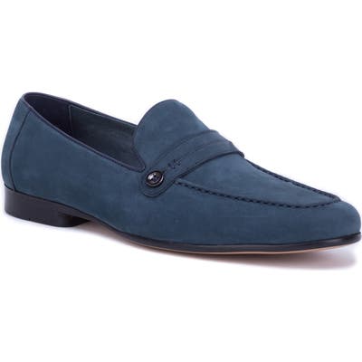 Robert Graham Norris Button Loafer, Blue
