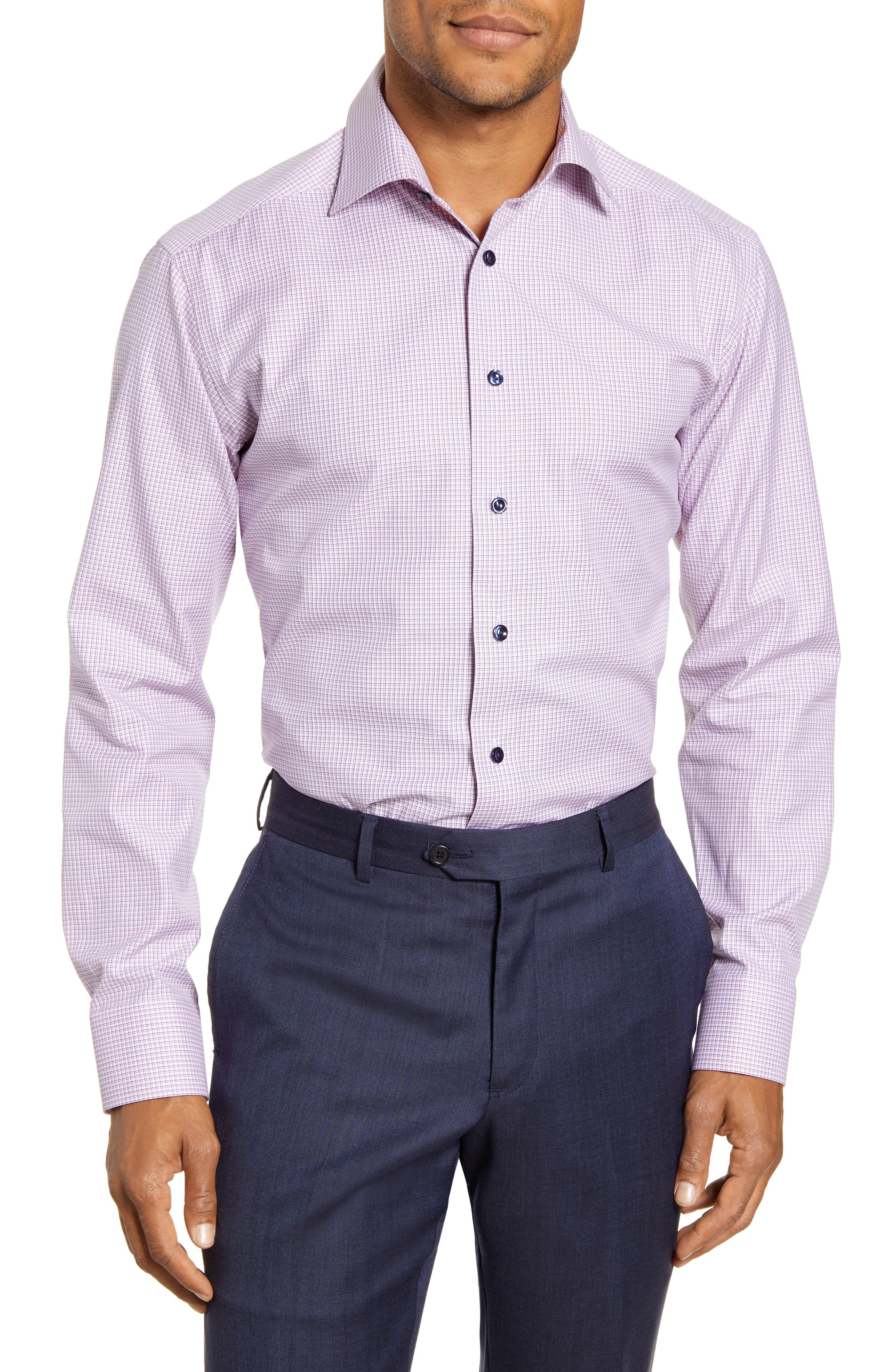 lavender slim fit dress shirt