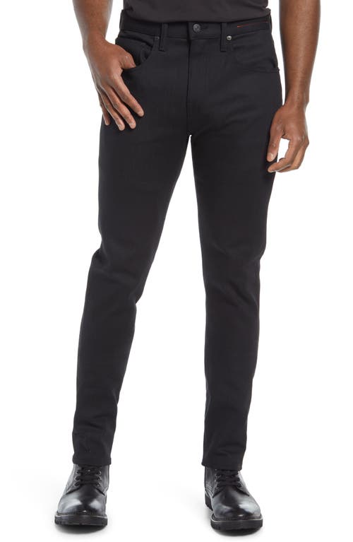 The Scissors Slim Tapered 10.5-Ounce Stretch Selvedge Jeans in Black Raw