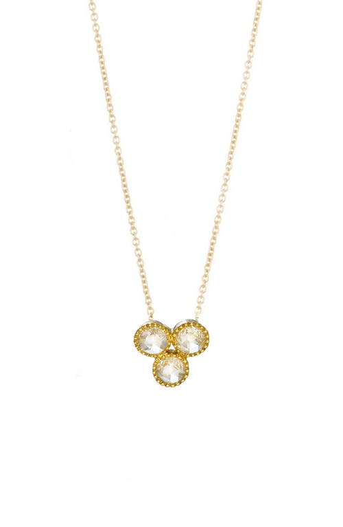 Grace Rose Cut Diamond Pendant Necklace in Yellow