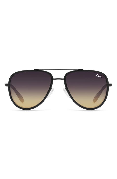 Pitch Black Aviator Sunglasses - Black Oasis