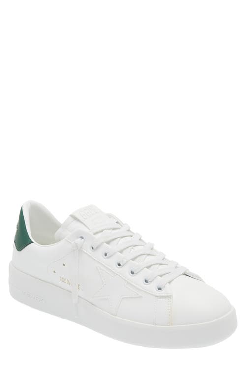 Golden Goose Purestar Low-top Sneakers In White/green