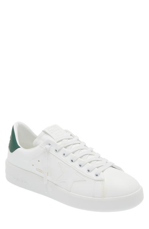 Shop Golden Goose Purestar Sneaker In White/green