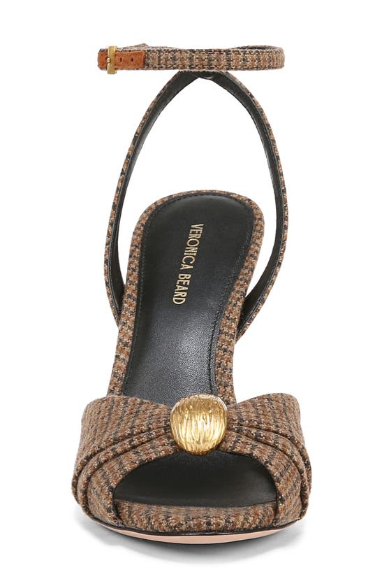 Shop Veronica Beard Genevieve Stiletto Sandal In Caramel