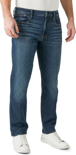 Lucky Brand 410 Athletic Straight Denim Jeans In Lb Dark Grey At