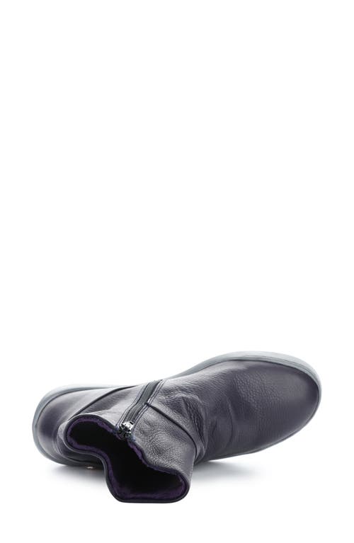 Softinos By Fly London Bler Bootie In Dark Purple Smooth