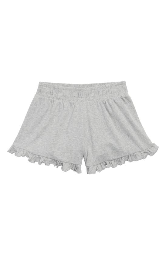 Melrose And Market Kids' Ruffle Knit Shorts In Grey Heather