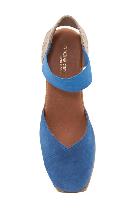 Shop Andre Assous Pedra Espadrille Wedge In French Blue
