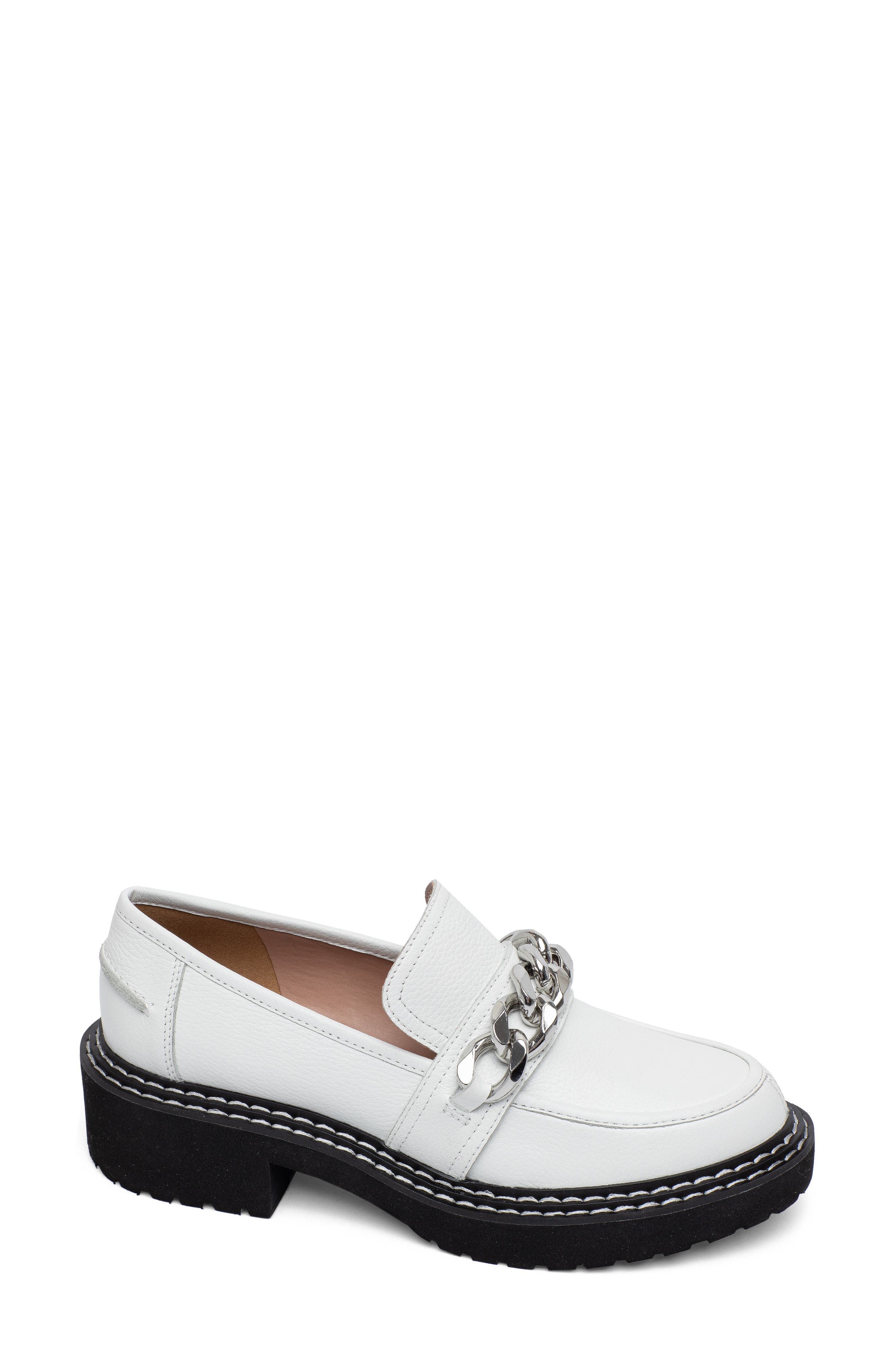 white loafer women's shoes