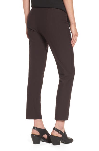 Eileen Fisher STRETCH CREPE SLIM ANKLE PANTS