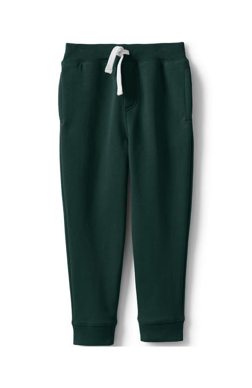 Shop Lands' End School Uniform Kids Jogger Sweatpants In Evergreen