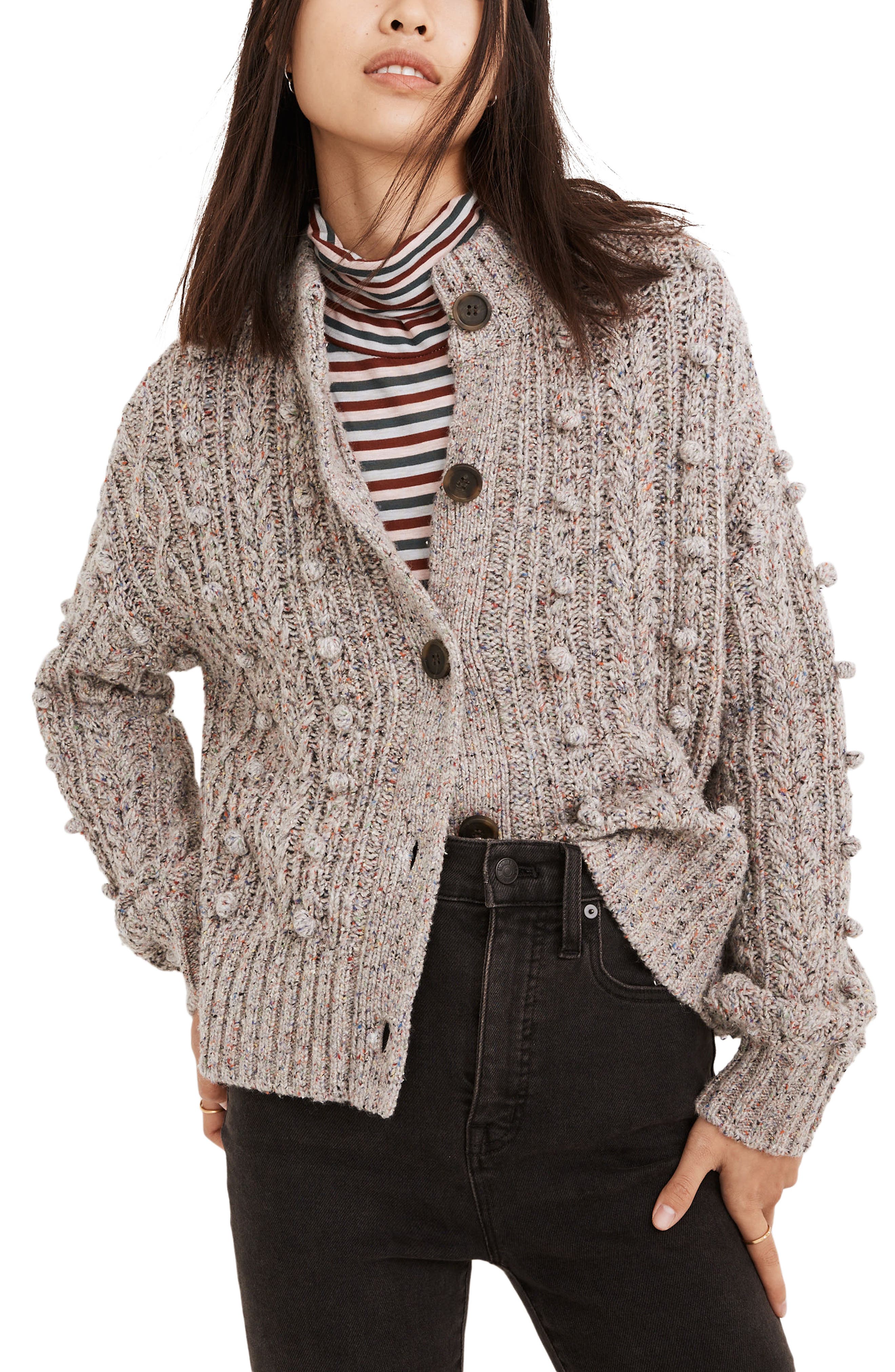 ruffle cardigan sweater madewell