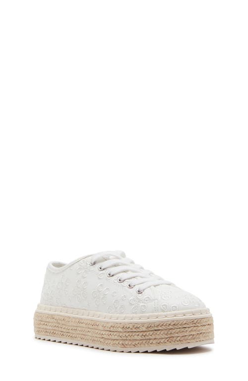 Steve Madden Kids' JSummers Espadrille Platform Sneaker White at Nordstrom, M