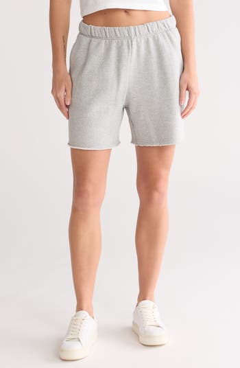 Good American Raw Hem Sweat Shorts Nordstromrack