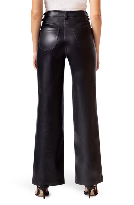 BLANKNYC BLANKNYC FRANKLIN HIGH WAIST FAUX LEATHER WIDE LEG PANTS 