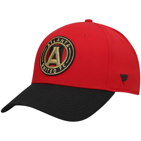 Atlanta Braves Fanatics Branded Stacked Logo Flex Hat - Navy/Red