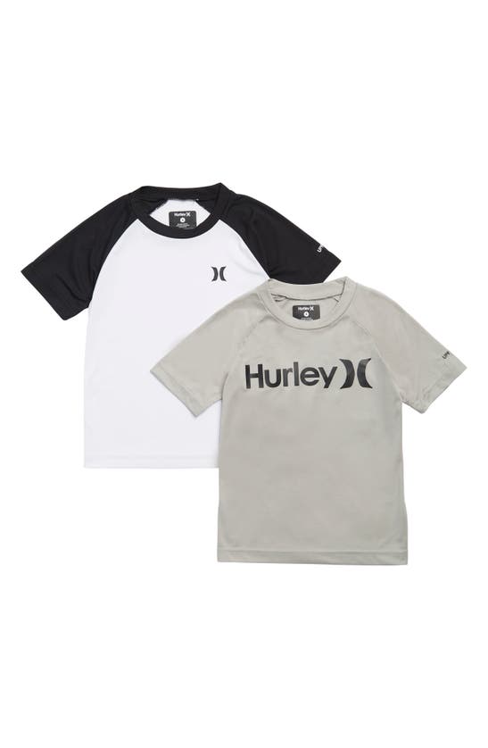 Hurley Kids' Assorted 2-pack T-shirts In Grey Heather