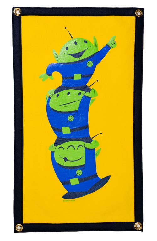 Oxford Pennant x Disney 'Toy Story' Camp Alien Flag in Yellow at Nordstrom