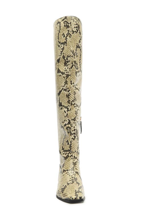 Shop Schutz Helena Over The Knee Boot In Animal Print