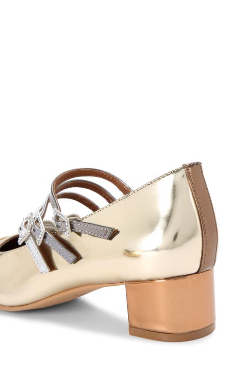 Shop Kurt Geiger London Pierra Mary Jane Pump In Gold