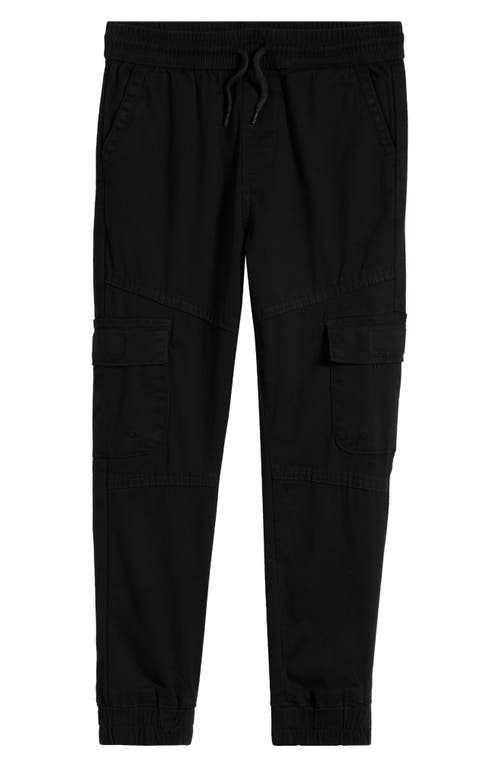 Shop Joe's Kids' Cotton Blend Cargo Pants In Black