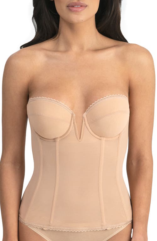 UPC 820458051177 product image for Dominique Intimates Vivienne Underwire Longline Bustier in Mocha at Nordstrom, S | upcitemdb.com