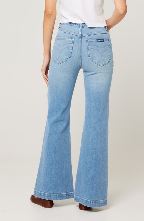 Shop Rolla's East Coast Carly Flare Jeans In Vintage Blue