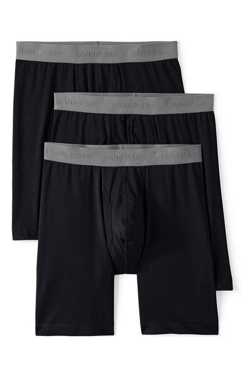 LANDS' END LANDS' END LONGER FLEX PERFORMANCE BOXER BRIEF 3 PACK