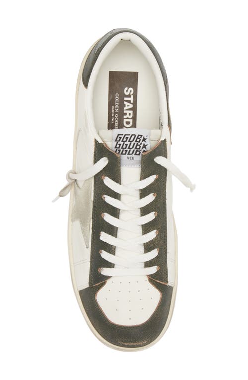 Shop Golden Goose Super-star Sneaker In White/dark Green 10361