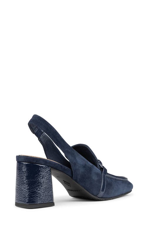 Donald Pliner Slingback Bit Loafer Pump In Navy