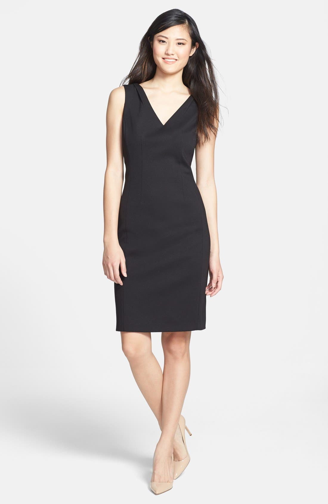 T Tahari 'Everly' VNeck Sheath Dress Nordstrom