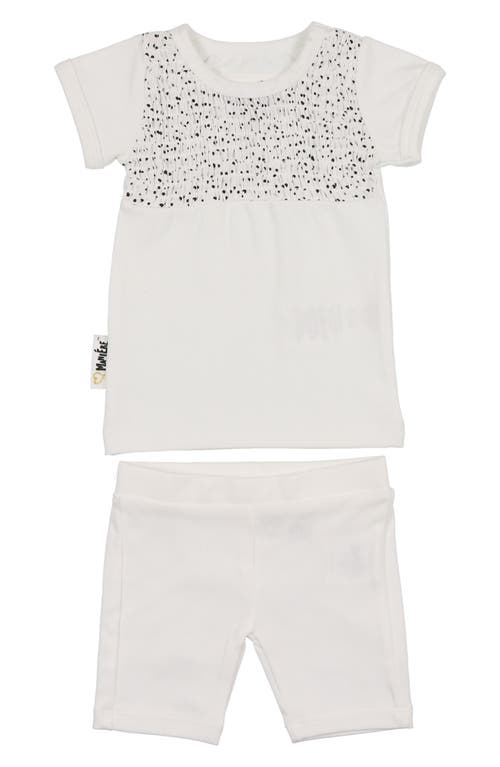 Manière Kids' Speckle Smock Top & Shorts Set White Boys at Nordstrom,