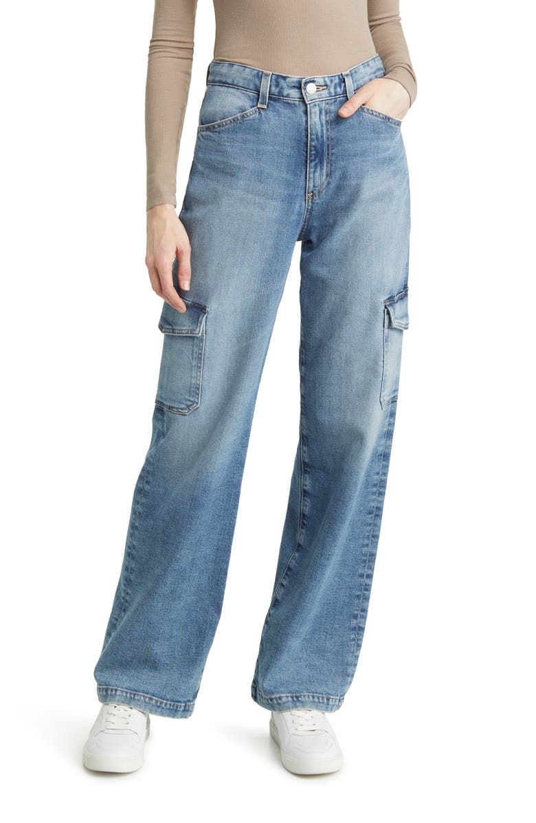 AG Gatina High Waist Wide Leg Cargo Jeans | Nordstrom