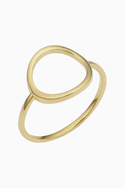 Oradina 14k Yellow Solid Gold Opera Ring In Yellow Gold