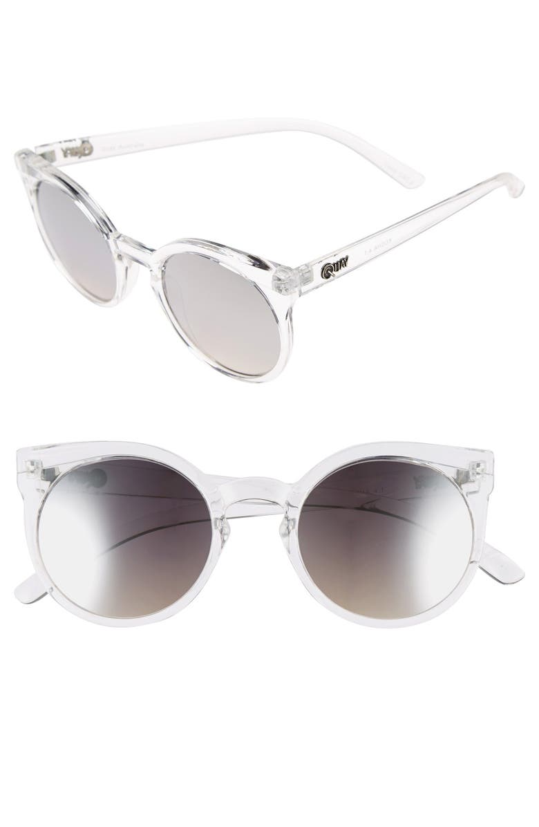 Quay Australia 'Kosha' 50mm Translucent Keyhole Sunglasses | Nordstrom