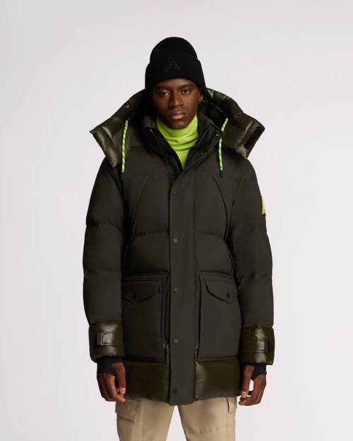 Shop Alpenhaus Verenfeld Heavyweight Puff Parka With Removable Hood In Moss