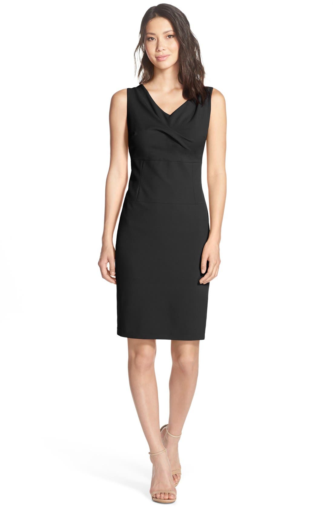 NYDJ VNeck Woven Sheath Dress Nordstrom