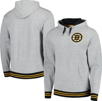 Men's '47 Black/Gold Boston Bruins Superior Lacer Pullover Hoodie