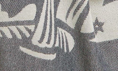 Shop Burberry Equestrian Knight Wool & Cotton Scarf In Calico
