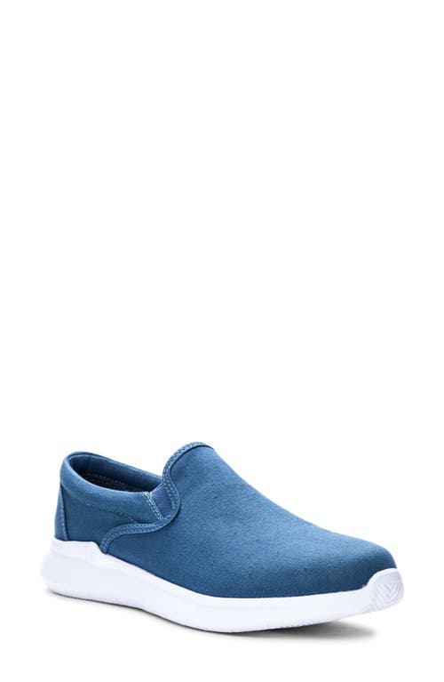 Propét Finch Slip-On Sneaker in Blue Canvas