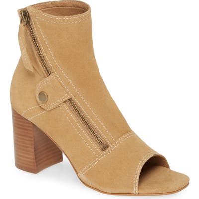 Matisse Lyon Open Toe Bootie- Beige