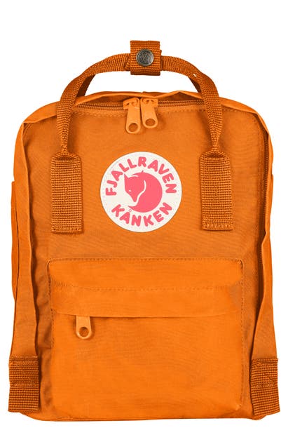 Fjall Raven 'mini Kanken' Water Resistant Backpack In Burnt Orange