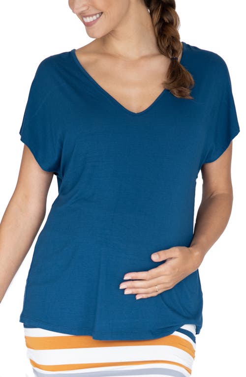 Angel Maternity Oversize Maternity T-Shirt in Teal