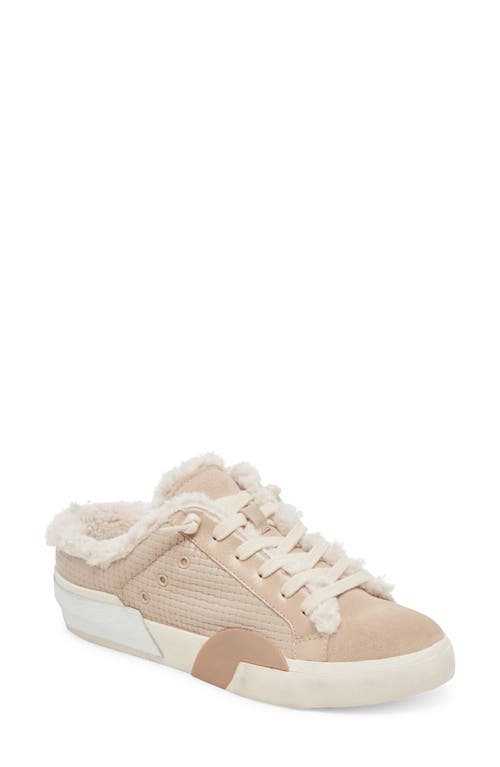 Shop Dolce Vita Zantel Faux Shearling Lined Slip-on Sneaker In Dune Woven